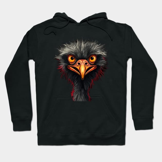 Emu Smiling Hoodie by JH Mart